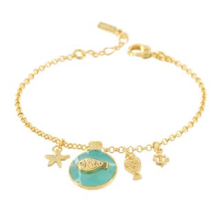 Bracelet Replay Couleur Dore Bleu