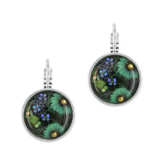 Dormeuses Lila Couleur Argent Bleu