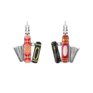 Dormeuses Romans Couleur Argent Multi