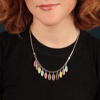 Collier Bebop Couleur Argent Multi