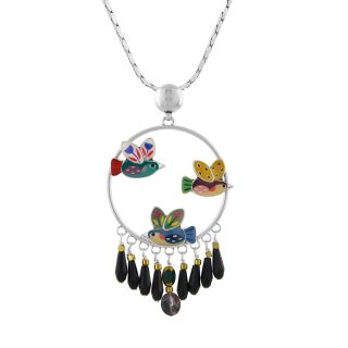 Collier Dans Les Nuages Couleur Argent Multi
