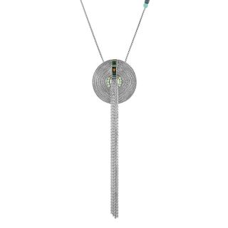 Collier Madame Reve Couleur Argent Bleu