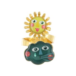 Bague Caprice Couleur Dore Multi