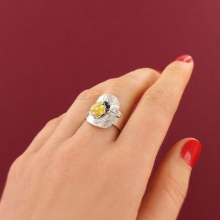 Bague Cox Couleur Argent Jaune