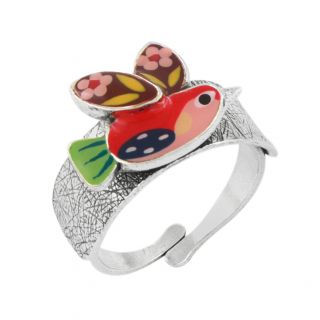 Bague Dans Les Nuages Couleur Argent Rose