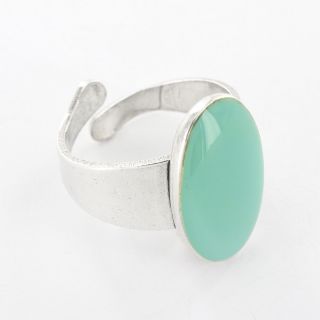 Bague Diva Couleur Argent Turquoise