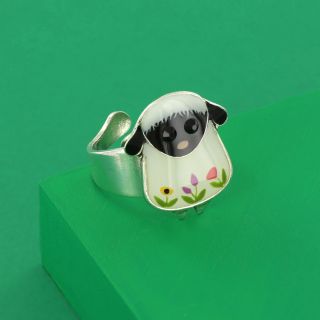 Bague Hop Couleur Argent Blanc