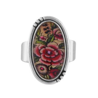 Bague Living Room Couleur Argent Rose
