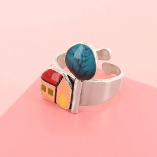 Bague Mon Ptit Village Couleur Argent Multi