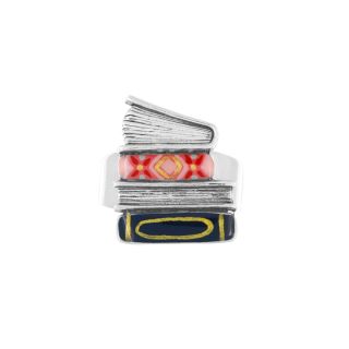Bague Romans Couleur Argent Multi