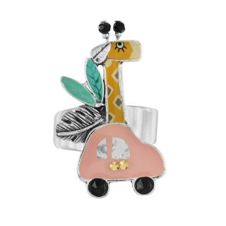 Bague Safari Couleur Argent Multi