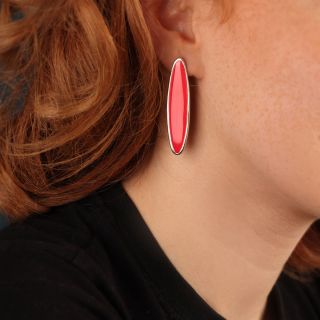Puces Bebop Couleur Argent Rouge