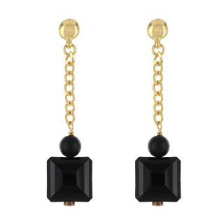 Puces Glam Rock Couleur Dore Noir