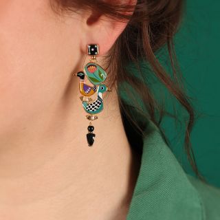 Puces Jeu De L Oie Couleur Dore Multi