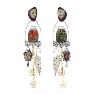 Puces Living Room Couleur Argent Multi