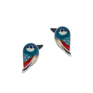 Puces Woody Couleur Argent Bleu